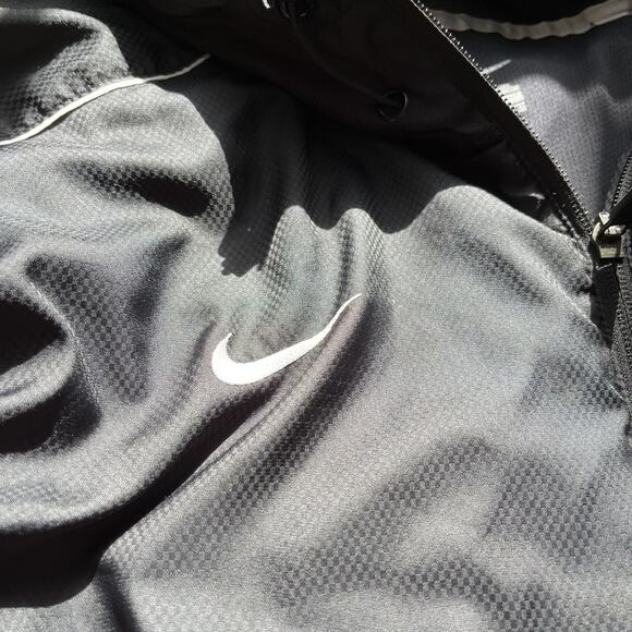 Nike Jacket Mens L Sport Culture Swoosh Full Zip Navy Blue Vintage - Picture 7 of 8